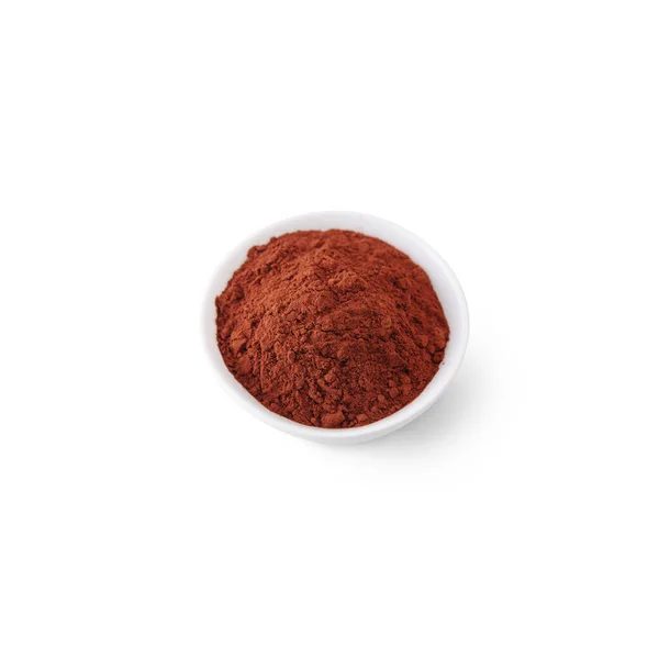 Cocoa Plate White Background — Foto Stock