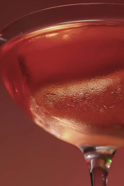 Närbild Ett Glas Rött Vin — Stockfoto