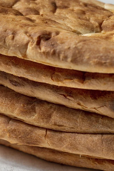 Georgian Bread Shoti Seven Loaves Georgian Bread Lie Light Linen — стоковое фото