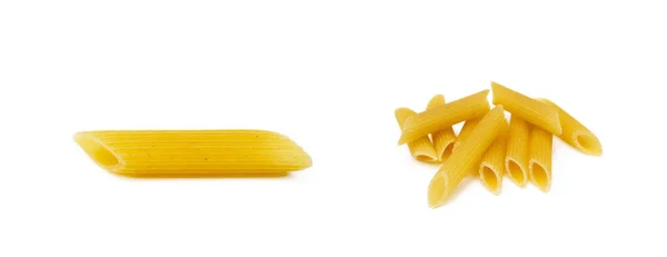 Traditionele Italiaanse Pasta Geïsoleerd Witte Achtergrond — Stockfoto