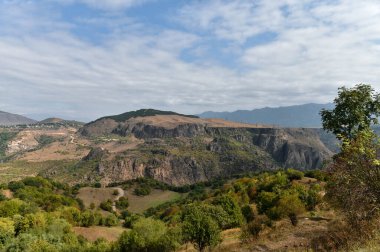 Lori 'nin Ermenistan' daki dağ manzarası. 