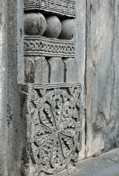 fragments from the Monastery complex of Akhtala, Armenia, founded in the X century. 
