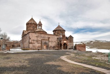 Harich Manastırı 7. yüzyıl. Ermenistan 'daki kiliseler. Doğu Avrupa 'nın Ermenistan eyaletinin Harich Manastırı manzarası.