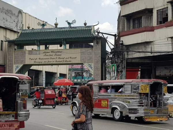 Old Street China District Manila April 2019 — стокове фото