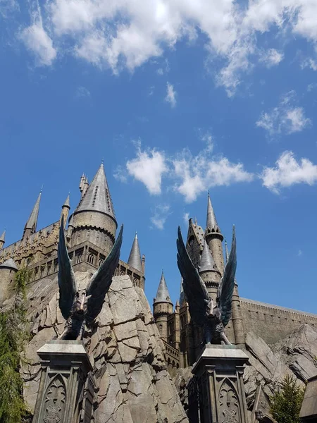 Osaka Japão Abril 2019 Este Edifício Castelo Hogwarts Universal Studios — Fotografia de Stock