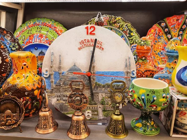 Tradycyjna Ceramika Turecka Rynku — Zdjęcie stockowe