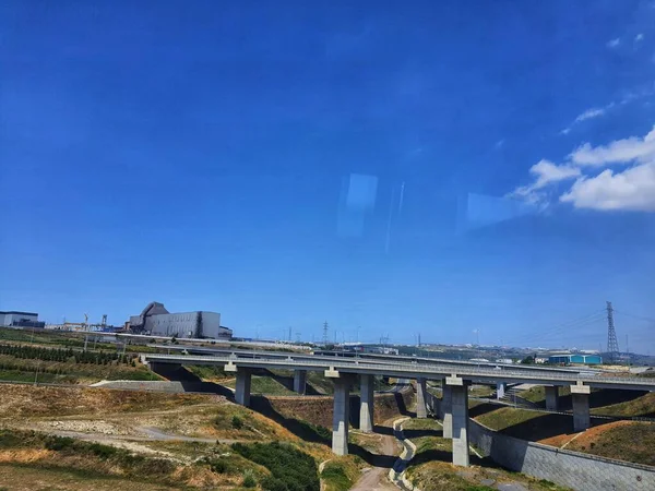 Questo Uno Dei Ponti Sulla Superstrada Nella Città Gezbe Turchia — Foto Stock