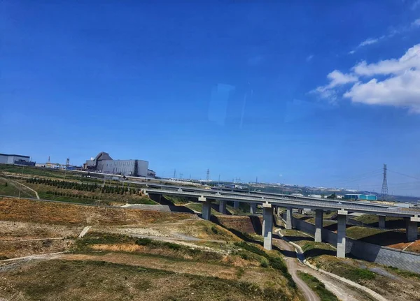 Questo Uno Dei Ponti Sulla Superstrada Nella Città Gezbe Turchia — Foto Stock