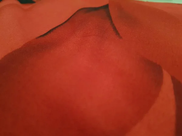 Tessuto Seta Rosso Texture Sfondo — Foto Stock