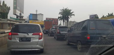 West Java, Indonesia on July 8, 2021. This is the road condition in West Java.