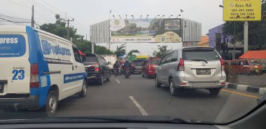 West Java, Indonesia on July 8, 2021. This is the road condition in West Java.