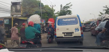 West Java, Indonesia on July 8, 2021. This is the road condition in West Java.