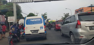 West Java, Indonesia on July 8, 2021. This is the road condition in West Java.