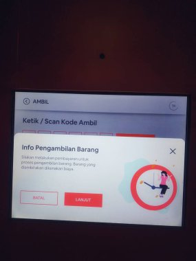 West Java in July 2022. Red lockers are for storing things.