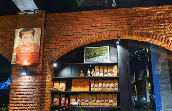 Τζακάρτα Τον Ιούλιο Του 2022 Ένας Από Τους Τοπικούς Καφέδες — Φωτογραφία Αρχείου