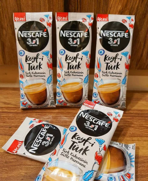 Nescafe Keyfi Trk Turkey Coffee Nescafe Kef Turk Offers Taste — Fotografia de Stock