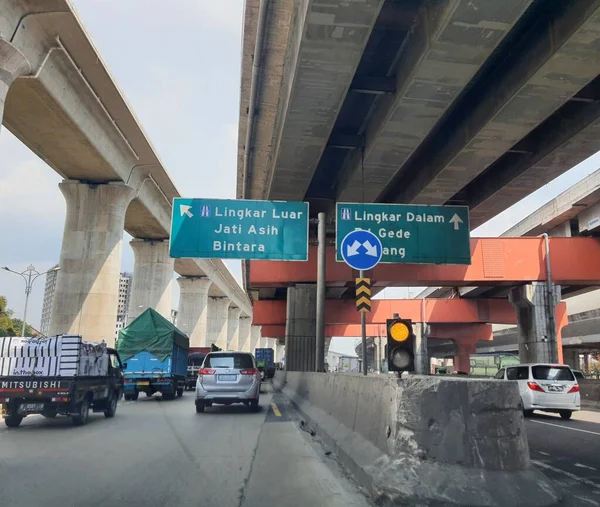 West Java July 2022 Vehicles Running Jakarta Cikampek Toll Road — Fotografia de Stock