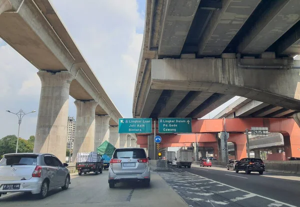 West Java July 2022 Vehicles Running Jakarta Cikampek Toll Road — Stock Fotó