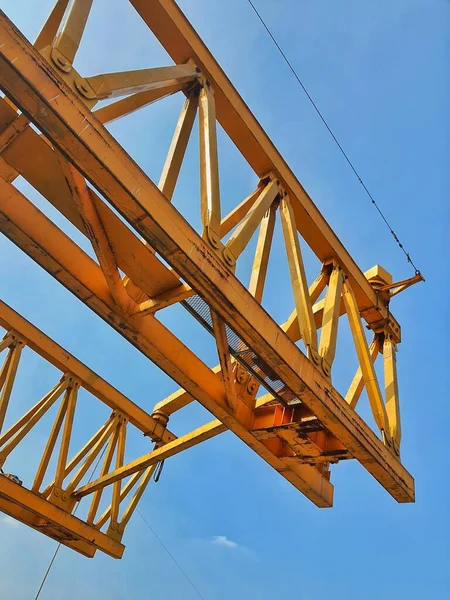 Steel Structure Launcher Gantry Used Erection Precast Concrete Girder Pci — Zdjęcie stockowe