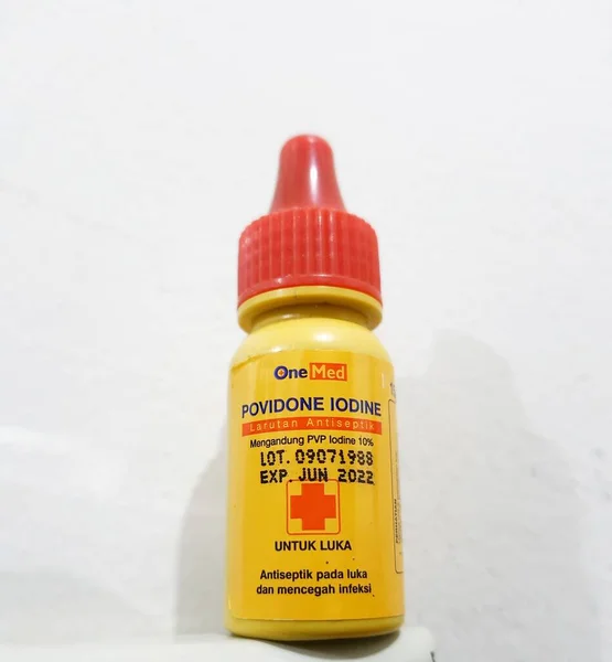 Jakarta July 2022 Povidone Iodine Septic Solution Treat Wounds Prevent — 스톡 사진