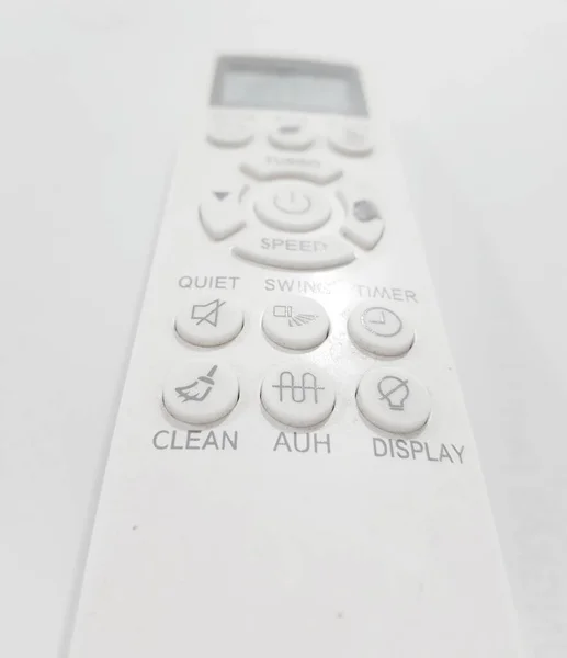 White Air Conditioner Remote White Background Marker Scribble One Buttons — Stock fotografie