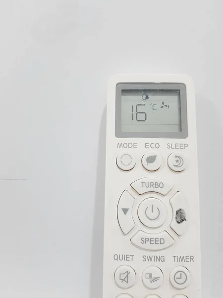 White Air Conditioner Remote White Background Marker Scribble One Buttons — Photo