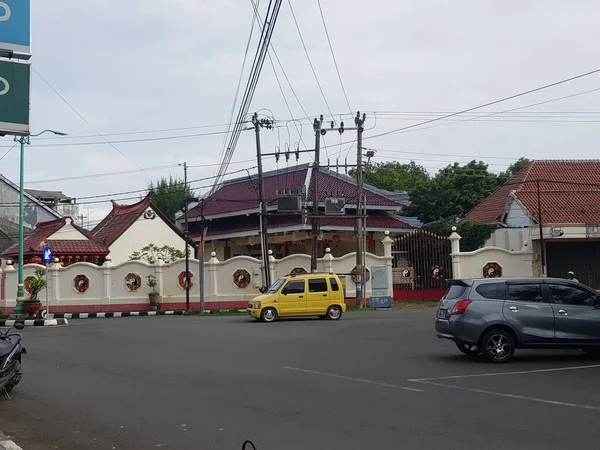 Κεντρική Ιάβα Ινδονησία Ατμόσφαιρα Μια Chinatown Καταστήματα Στην Πόλη Jepara — Φωτογραφία Αρχείου