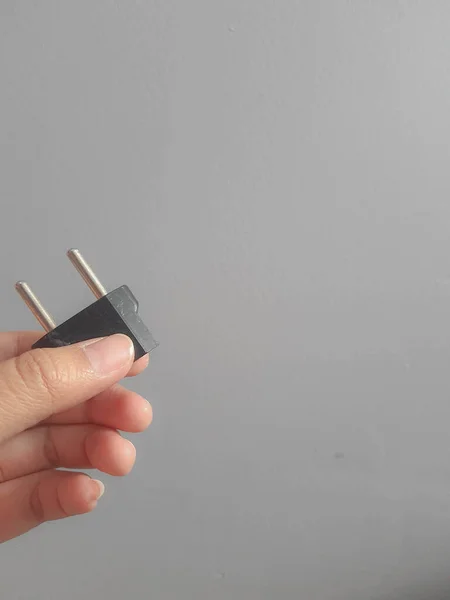 Bir Bir Seyahat Adaptörü Olan American Plug Nin Enerji Prizi — Stok fotoğraf