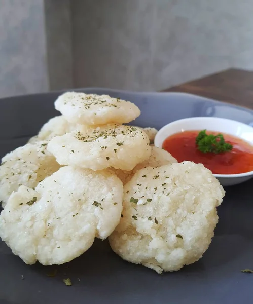 Cireng Bumbu Rujak Traditionell Mat Typisk För West Java Tillverkad — Stockfoto