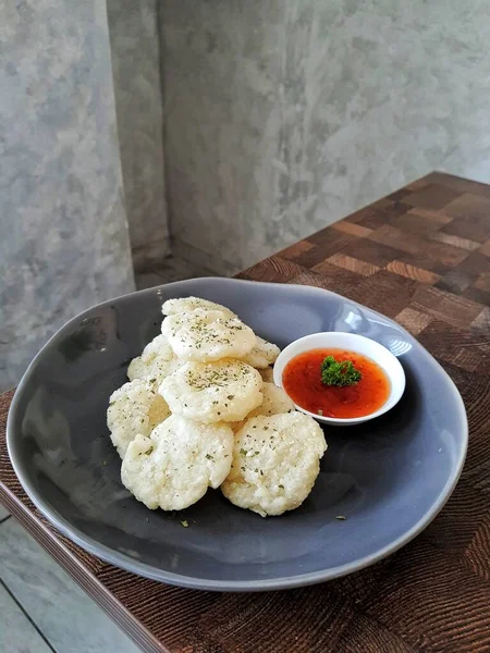 Cireng Bumbu Rujak Cibo Tradizionale Tipico Della Giava Occidentale Base — Foto Stock