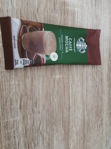 West Java Indonesië Oktober 2022 Een Zakje Starbucks Premium Koffie — Stockfoto