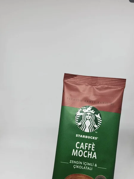 Java Occidental Indonesia Octubre 2022 Sobre Café Premium Starbucks Con —  Fotos de Stock