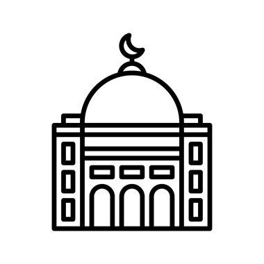 cami simgesi vektör çizimi