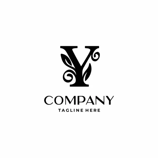 Letter Logo Design Monogram Flourish Decoration Vector — Stock vektor