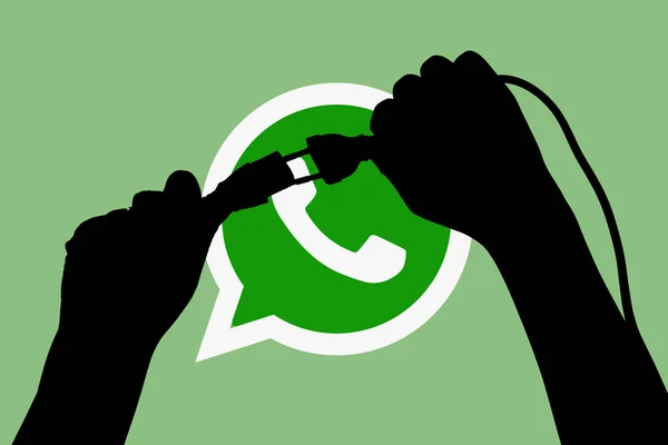 Interrupción global de WhatsApp — Foto de Stock