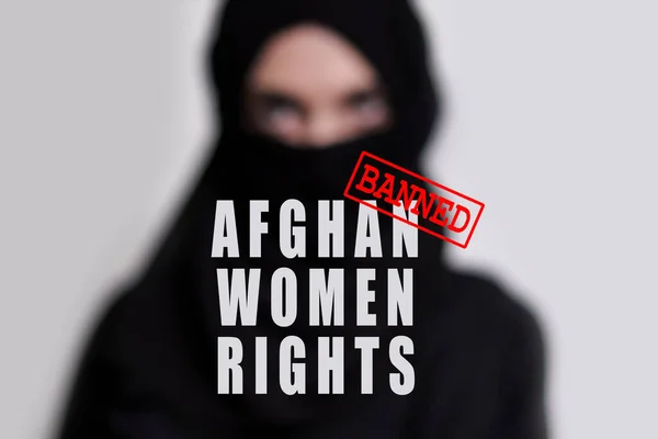 Afghaanse vrouwenrechten in Afghanistan. Verboden rechten van vrouwen — Stockfoto