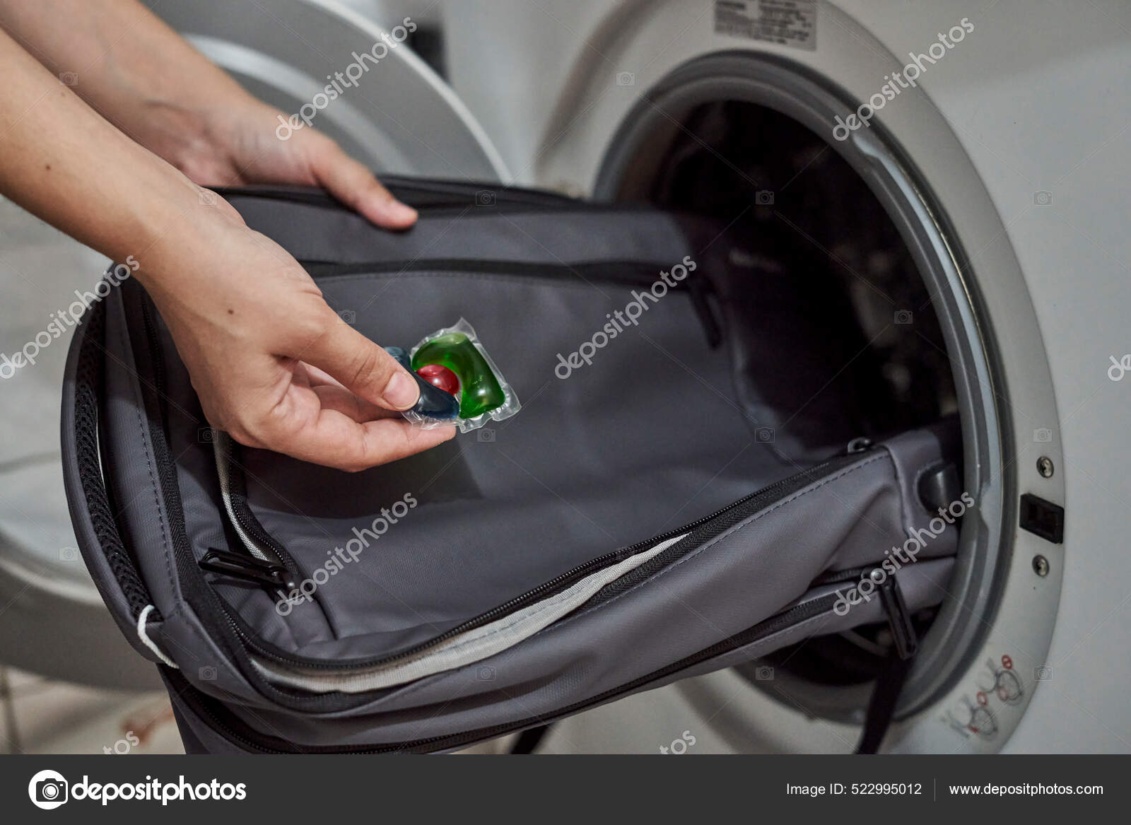 Washing a backpack in washing cheap machine