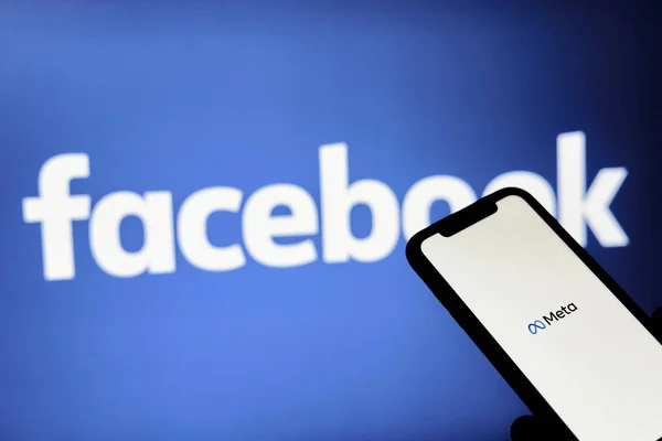 Facebook ändert Namen in Meta — Stockfoto
