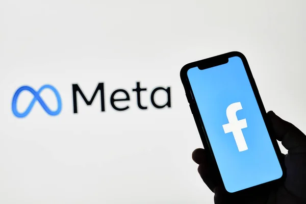 Facebook changing name to Meta — Stock Photo, Image