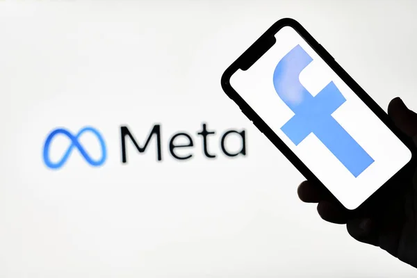 Facebook changing name to Meta — Stock Photo, Image