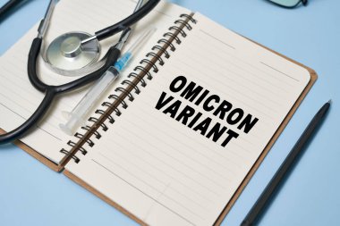 Not defterindeki Covid-19 metninin yeni omikron varyantı