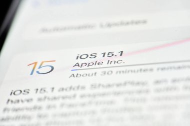 ios sistemi iphone 'da güncelleniyor