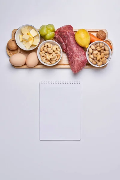 Bahan makanan diet ketogenik — Stok Foto