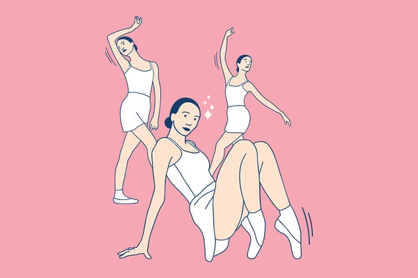 Resimler. Üç güzel dansçı.