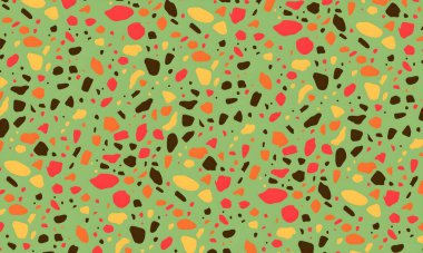 Renkli lekeleri olan soyut, pürüzsüz bir desen. Vektör illüstrasyonu