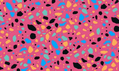 soyut renkli yarım tonlu noktalar üretken sanat arkaplan çizimleri