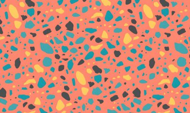 soyut renkli yarım tonlu noktalar üretken sanat arkaplan çizimleri