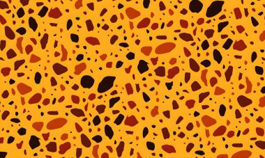 Leopar derisi olan kusursuz bir desen. vektör illüstrasyonu