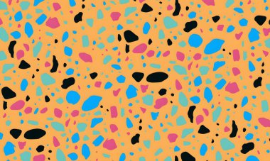 soyut renkli yarım tonlu noktalar üretken sanat arkaplan çizimleri