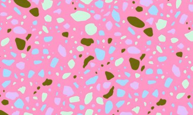 soyut renkli yarım tonlu noktalar üretken sanat arkaplan çizimleri